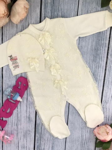 Купить оптом 197. Комбинезон с шапкой ясельный, хлопок 100 % интерлок в Череповце