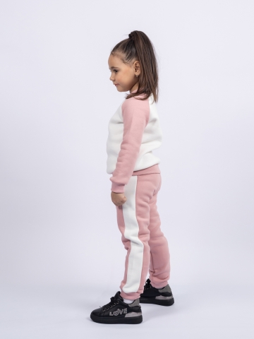 314-ПУ. Свитшот + Штаны, пудра, хлопок 65%, 35% ПЭ, 3-х нитка (начес) 80,86,92,98,104