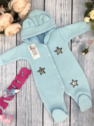 Купить оптом 218. Комбинезон ясельный, хлопок 65%, 35% ПЭ, футер с начёсом 62.68,74 в Череповце